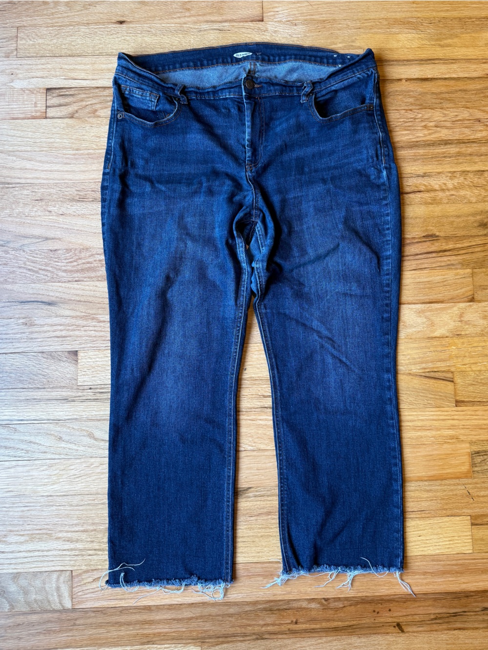 Old Navy Size 16 Dark Wash Flare Cropped Jeans